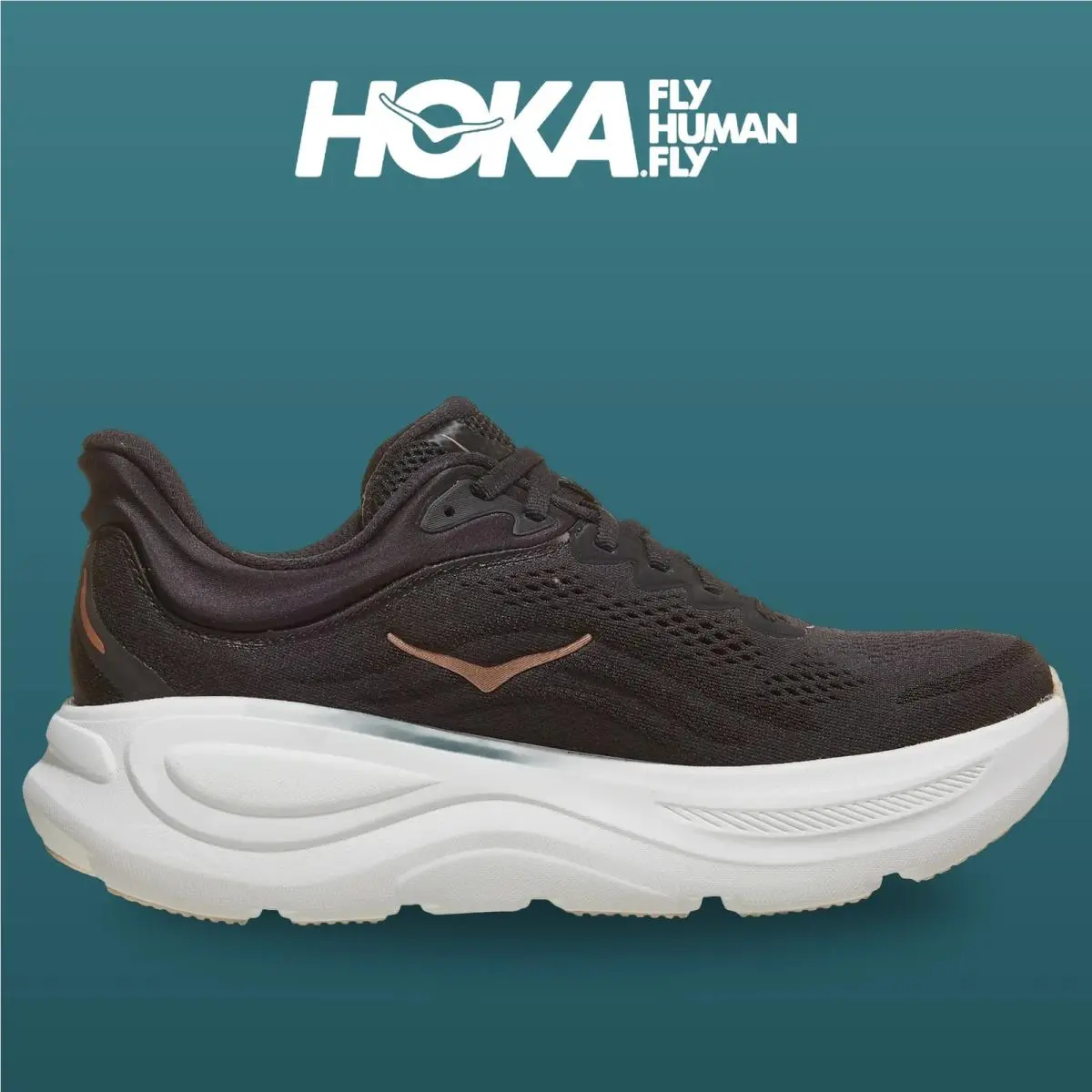 Hoka shoes - Bondi 9 - Bondi - 1162012-BRGL - Black/Rose Gold 1