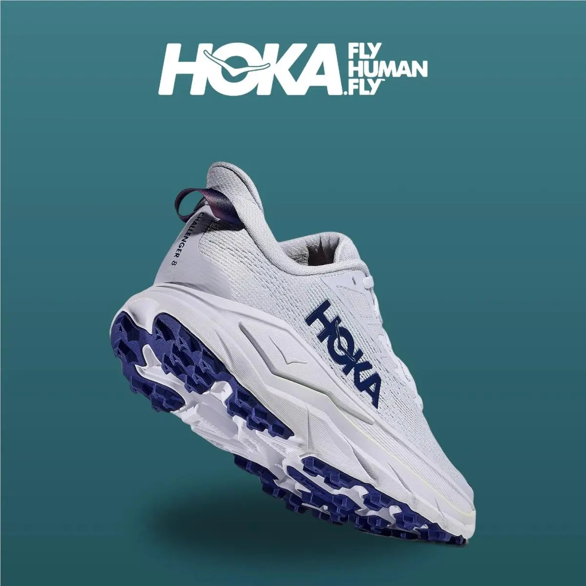 Hoka shoes - Challenger 8 - Challenger - 1168717-ALBR - Ambient Blue/Blueberry 12