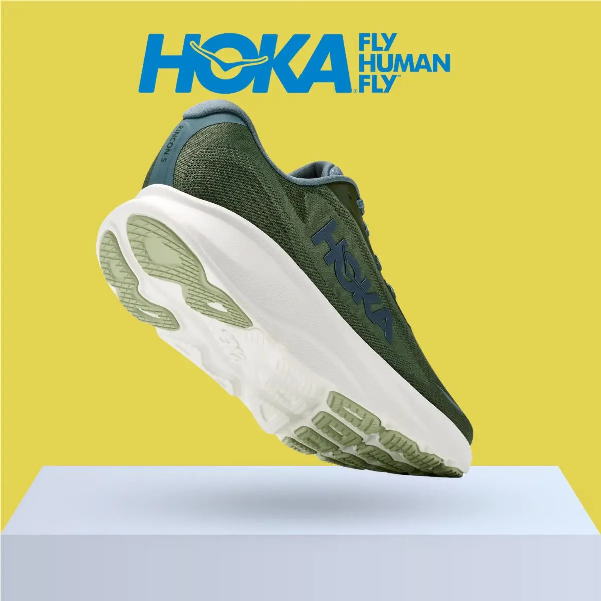 Hoka shoes - Hoka One One Rincon 5 - Baby Kale/Slate Blue 3