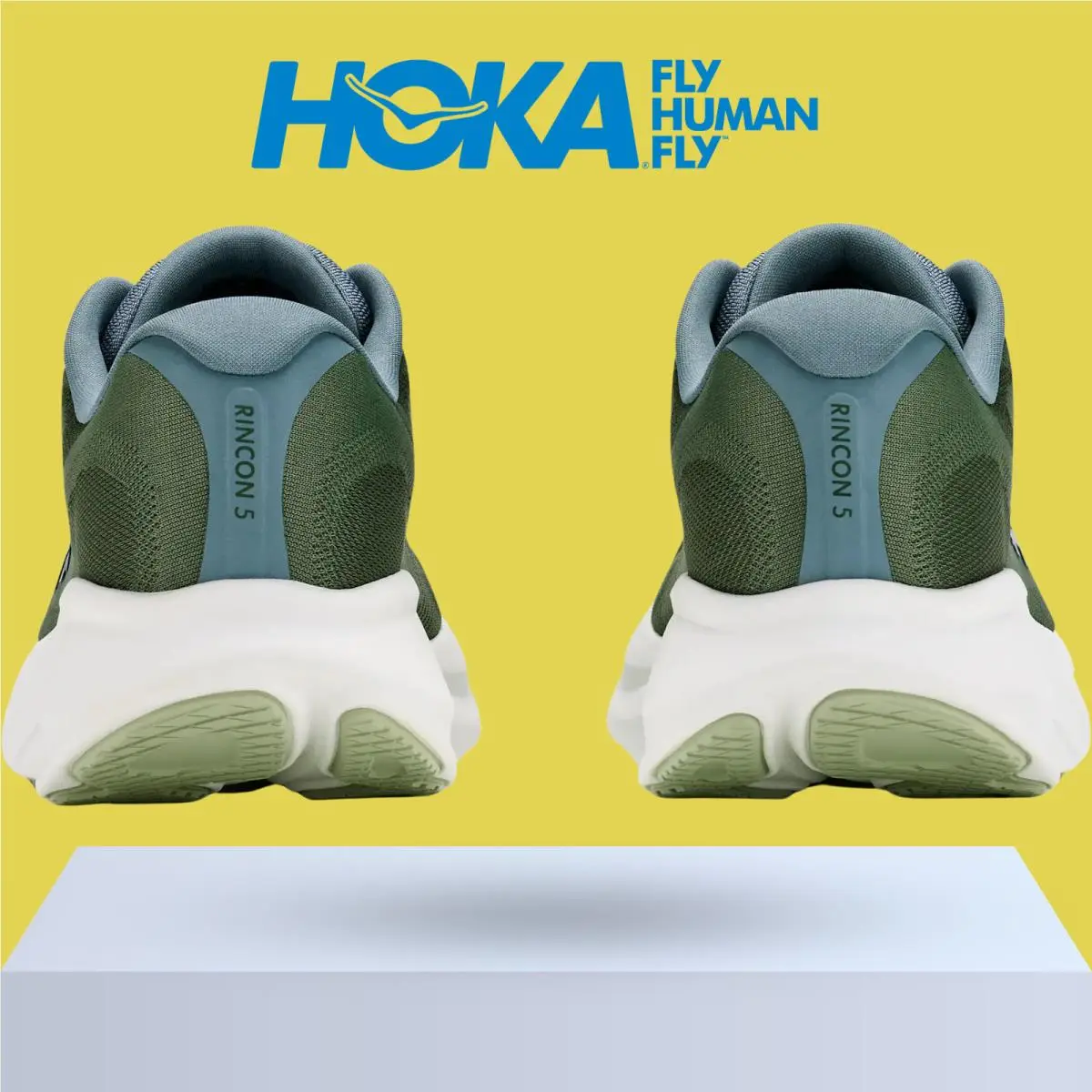 Hoka shoes - Hoka One One Rincon 5 - Baby Kale/Slate Blue 6