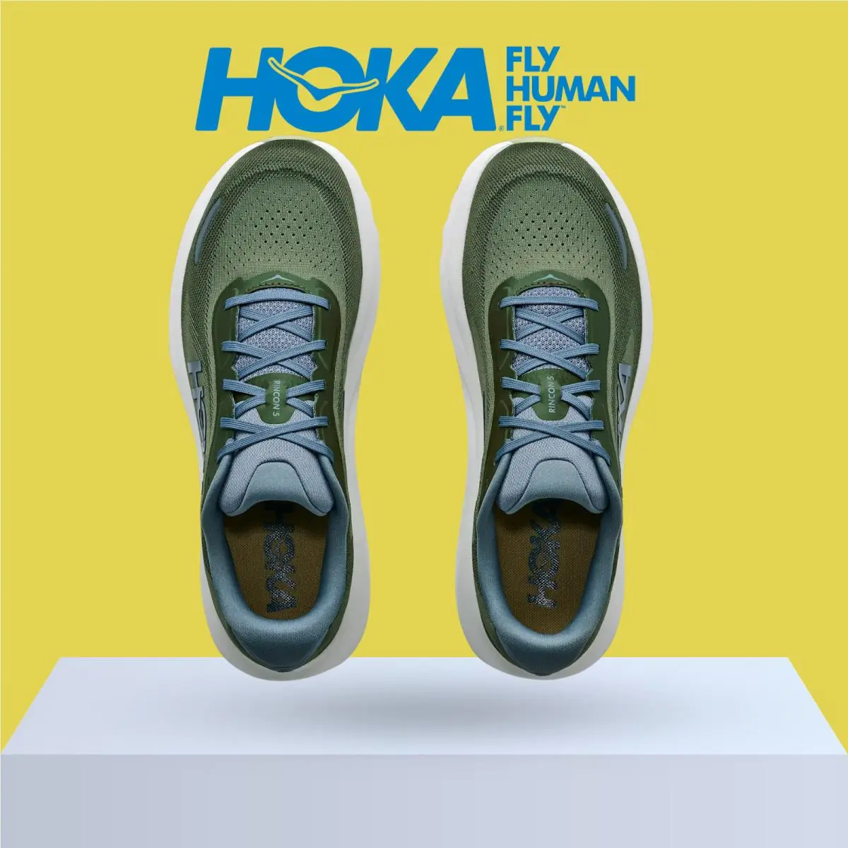 Hoka shoes - Hoka One One Rincon 5 - Baby Kale/Slate Blue 7