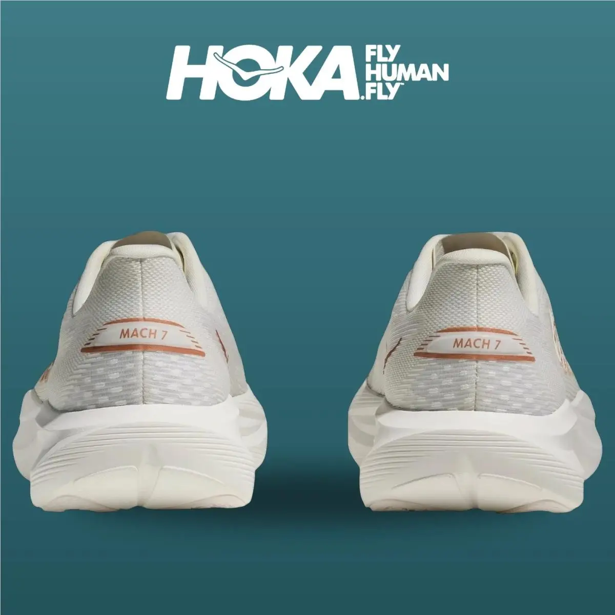 Hoka shoes - HOKA Mach 7 Wide - Mach Wide - 1171938-FTRS - Frost/Rose Gold 3