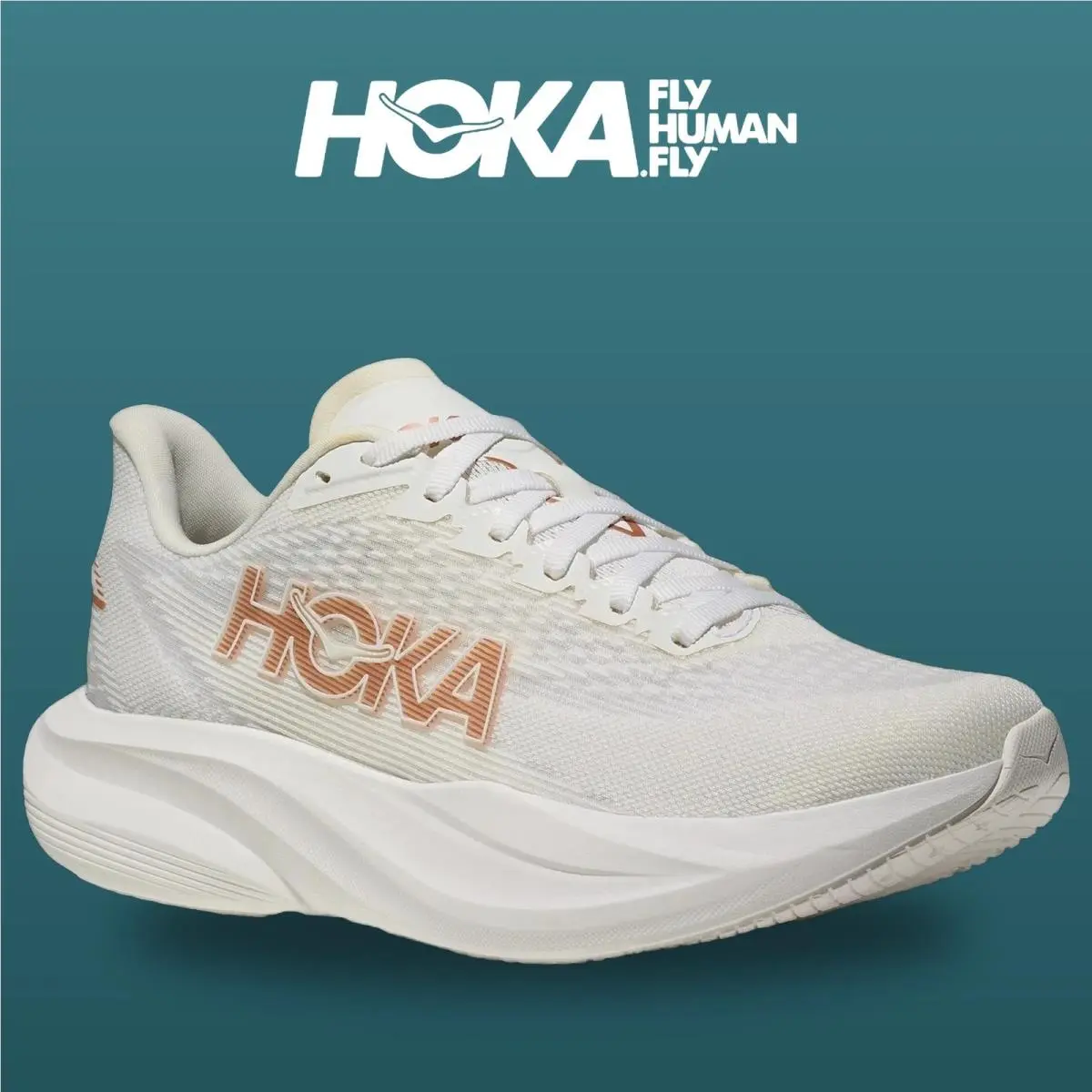Hoka shoes - HOKA Mach 7 Wide - Mach Wide - 1171938-FTRS - Frost/Rose Gold 4