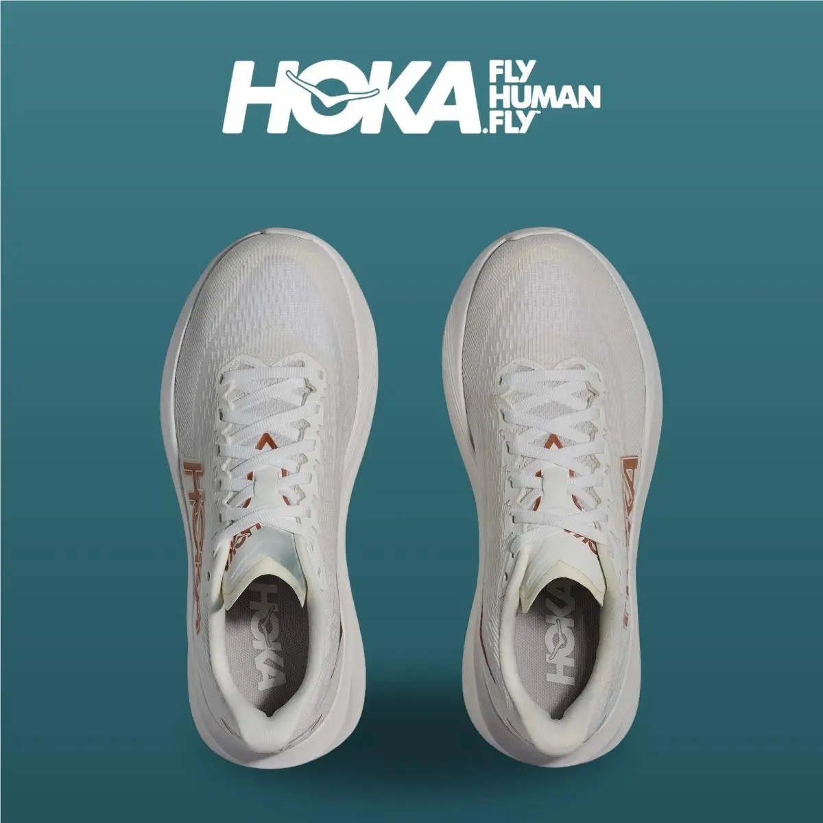 Hoka shoes - HOKA Mach 7 Wide - Mach Wide - 1171938-FTRS - Frost/Rose Gold 9
