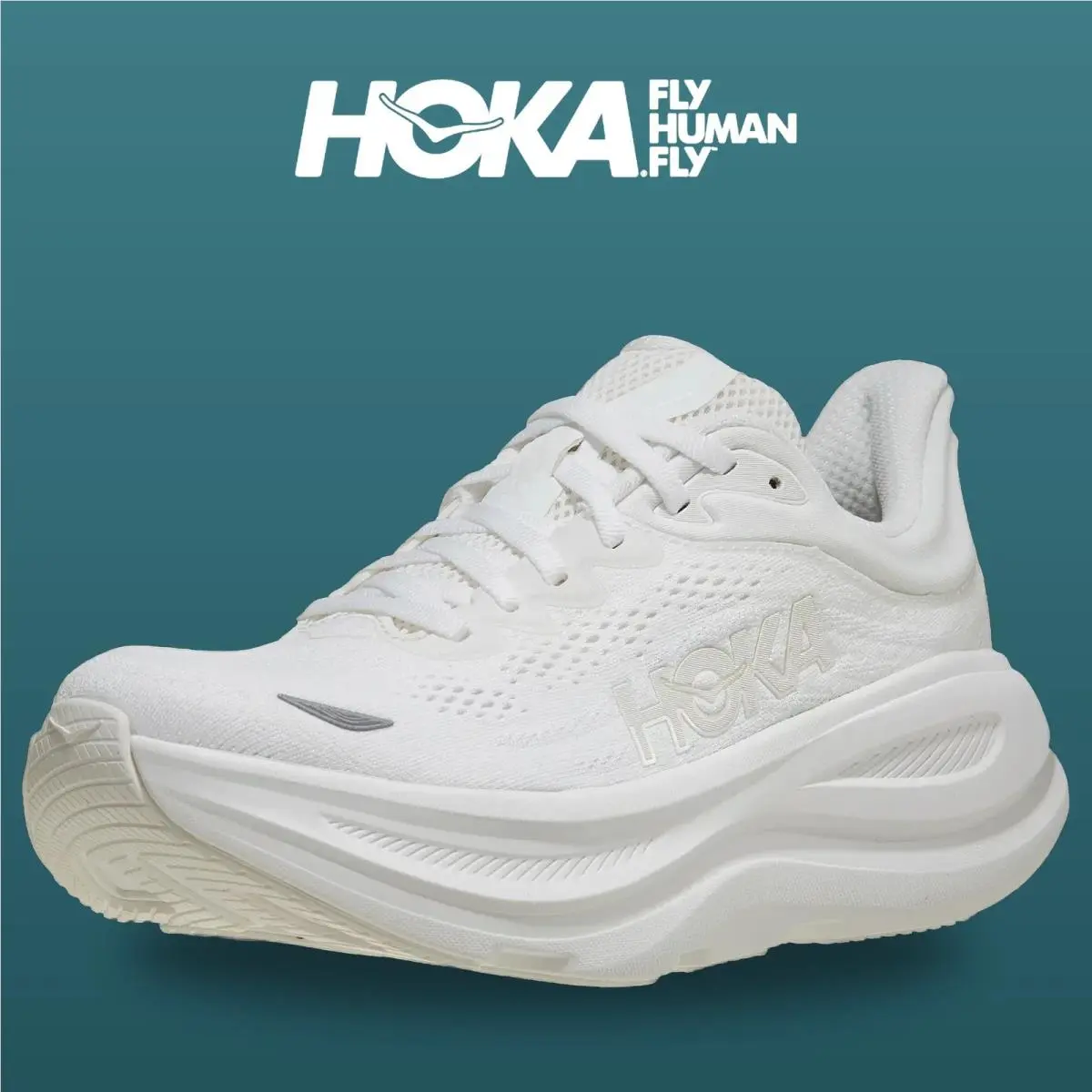 Hoka shoes - Bondi 9 - Bondi - 1162012-WWH - White 0