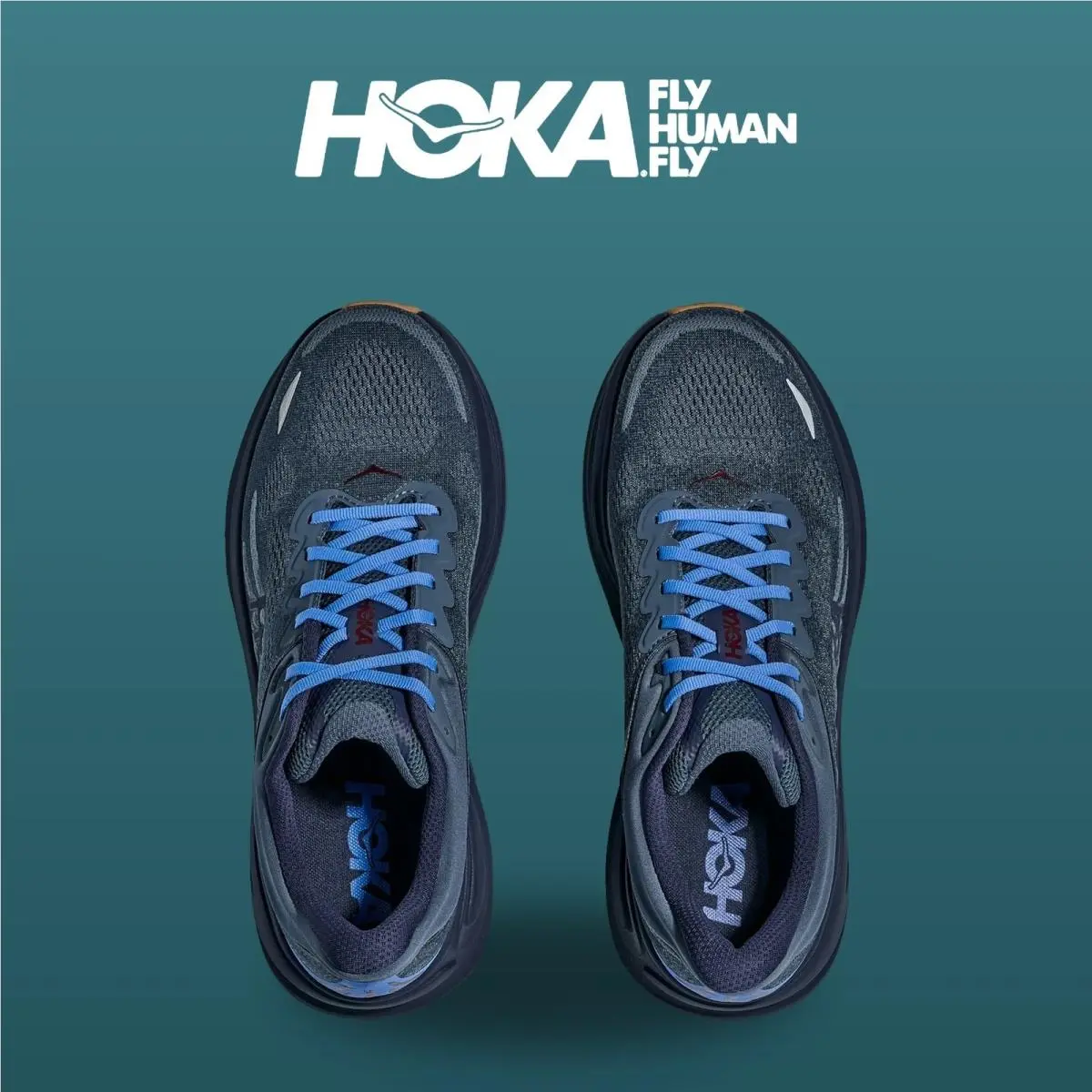 Hoka shoes - Bondi 9 - Bondi - 1162011-FDNV - Faded Navy/Slate Blue 0