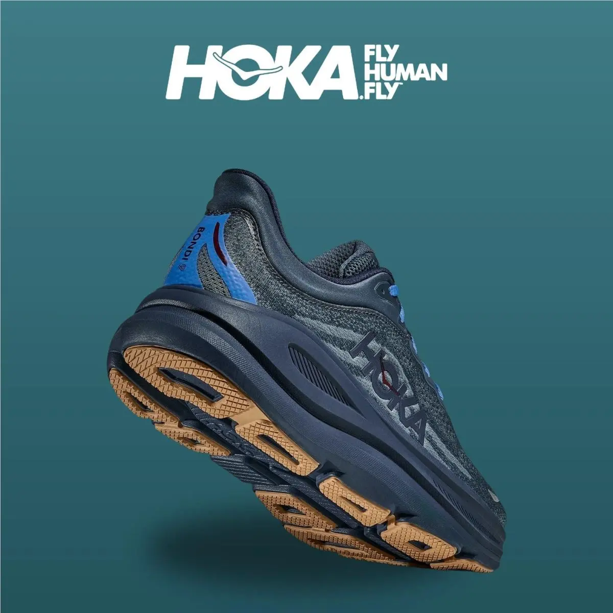 Hoka shoes - Bondi 9 - Bondi - 1162011-FDNV - Faded Navy/Slate Blue 5