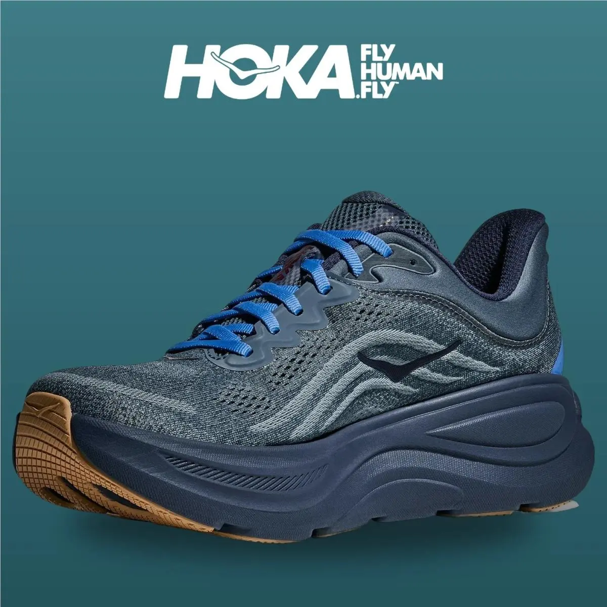 Hoka shoes - Bondi 9 - Bondi - 1162011-FDNV - Faded Navy/Slate Blue 6