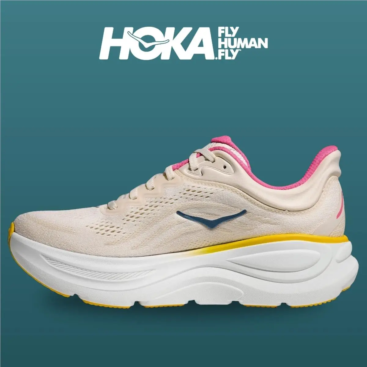 Hoka shoes - HOKA Bondi 9 Wide - Bondi Wide - 1162012-ALBST - Alabaster/Birch 2