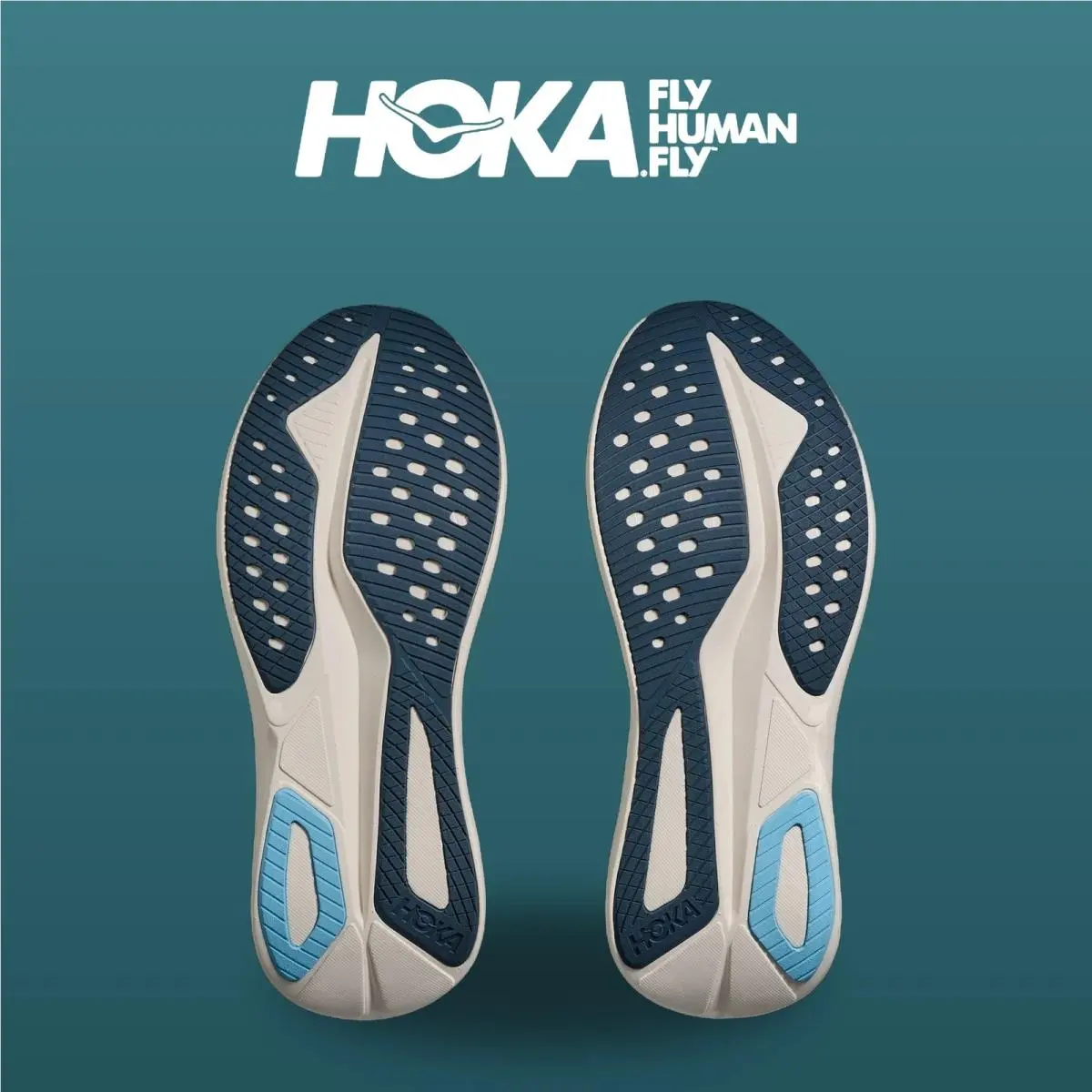 Hoka shoes - Mach 7 - Mach - 1171904-ASRN - Alabaster/Soaring Blue 1