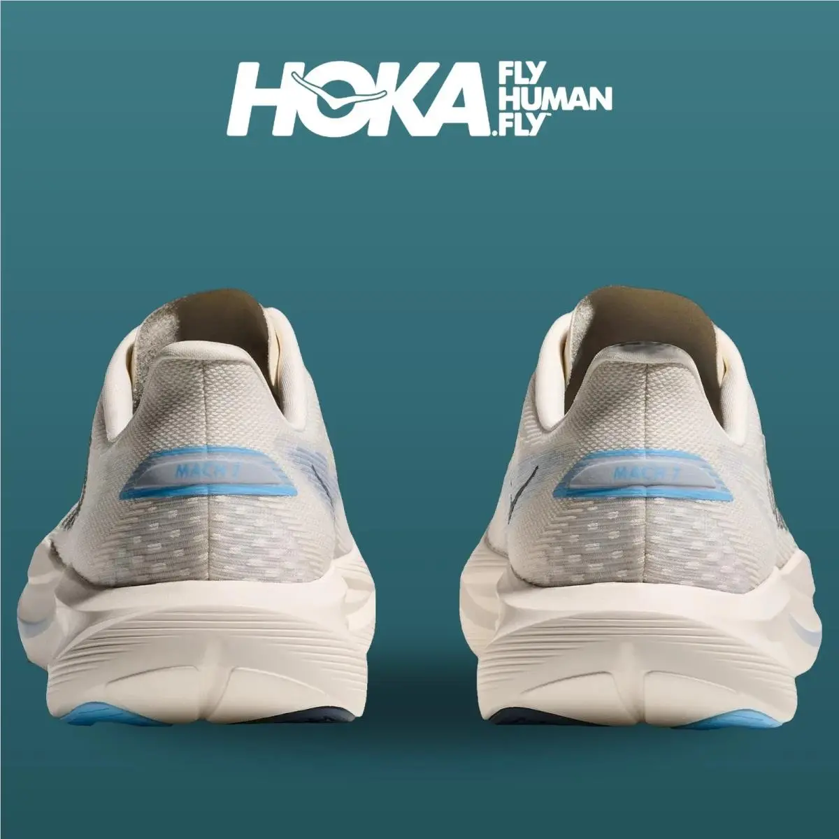 Hoka shoes - Mach 7 - Mach - 1171904-ASRN - Alabaster/Soaring Blue 3