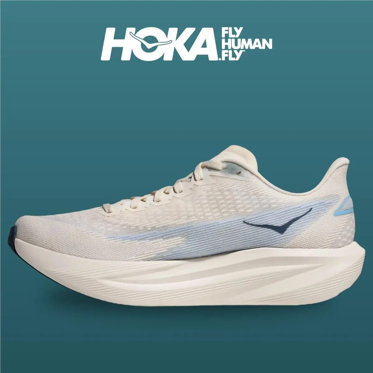 Hoka shoes - Mach 7 - Mach - 1171904-ASRN - Alabaster/Soaring Blue 11