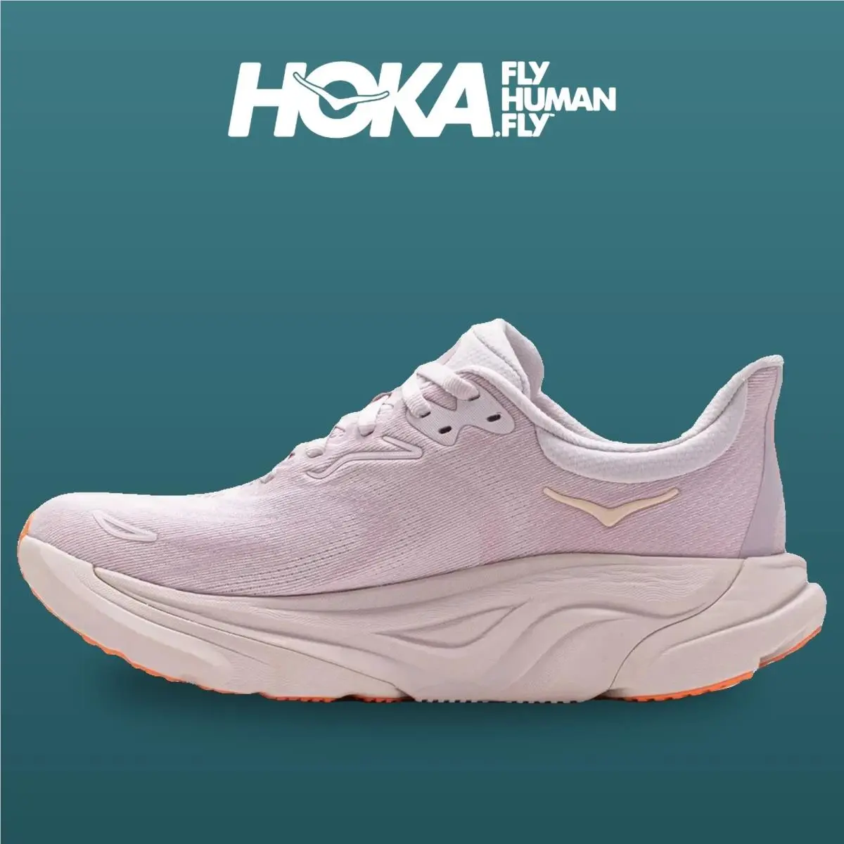 Hoka shoes - Arahi 8 - Arahi - 1168691-LLP - Lilac Cream/Neon Cantaloupe 7
