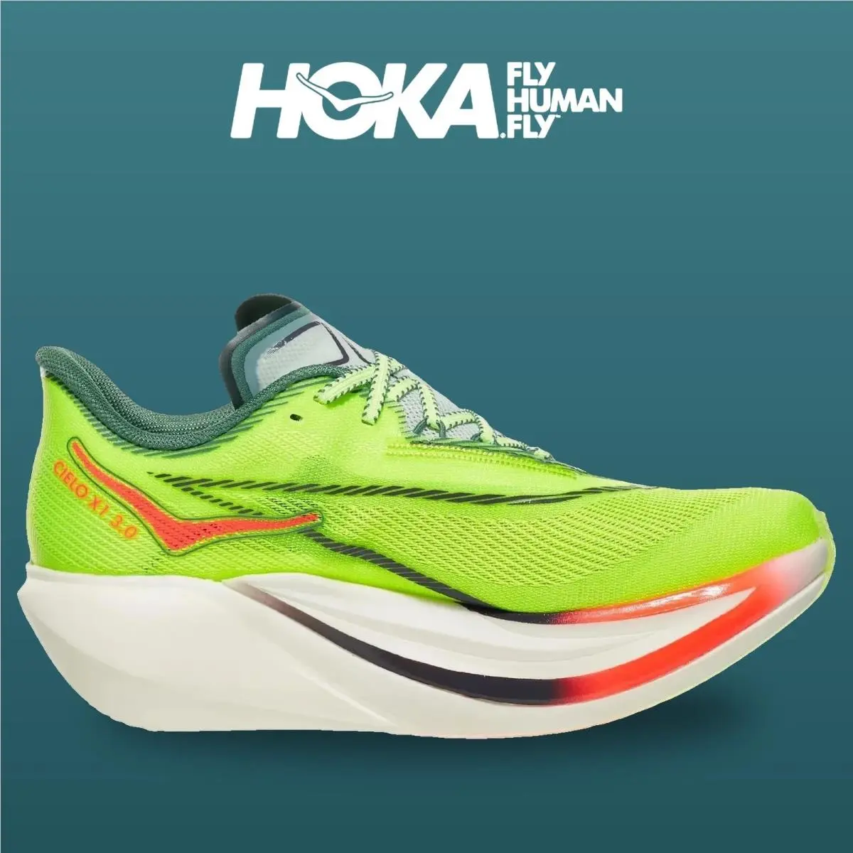 Hoka shoes - Cielo X1 3 0 - Cielo - 1171927-NYZ - Neon Yuzu/Thyme 8