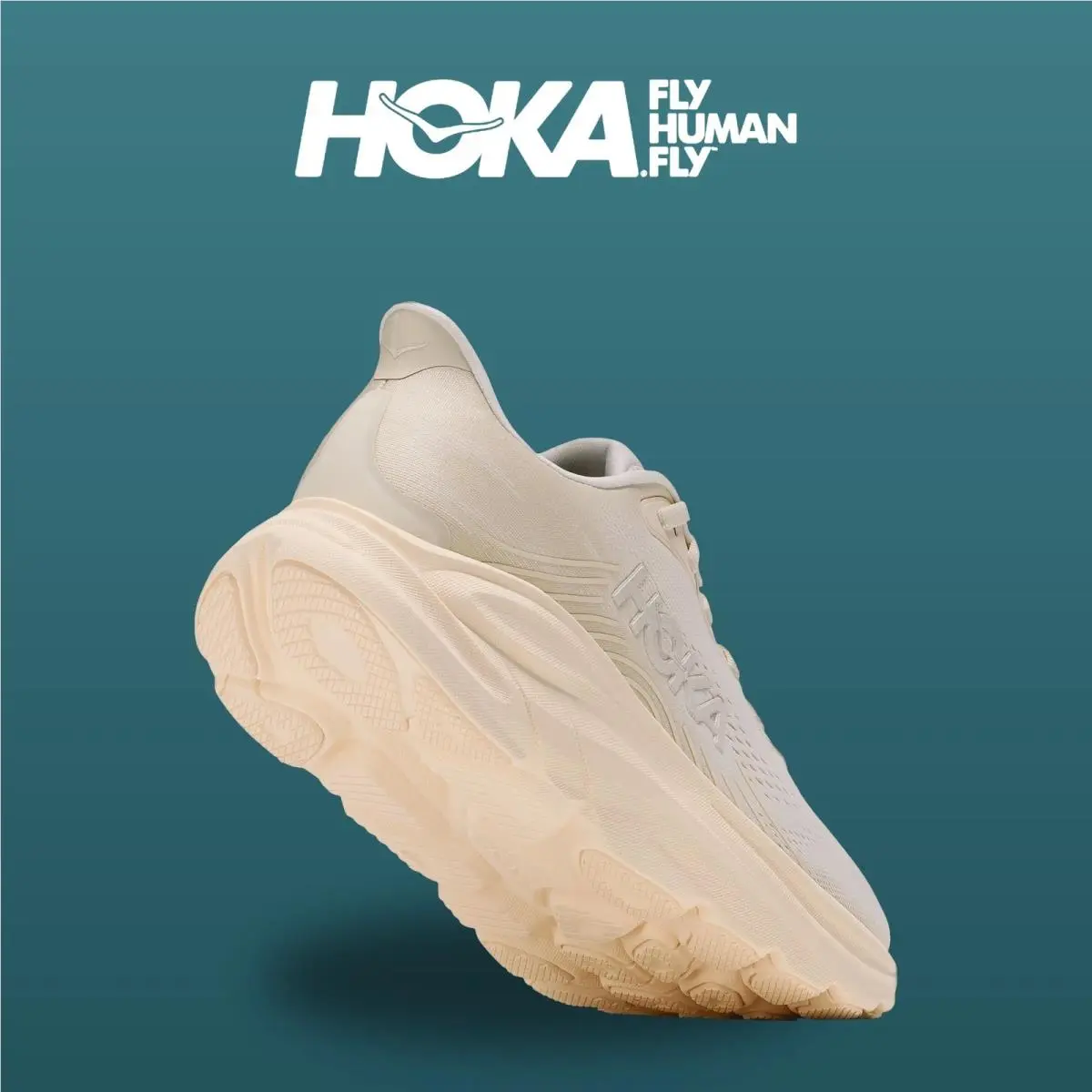 Hoka shoes - HOKA Clifton 11 Wide - Clifton Wide - 1176573-ALK - Alabaster/Oat Milk 4
