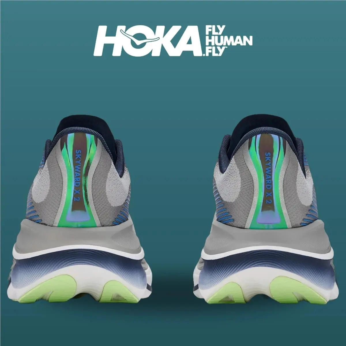Hoka shoes - Skyward X 2 - Skyward - 1171925-SYVR - Stellar Grey/Varsity Navy 3