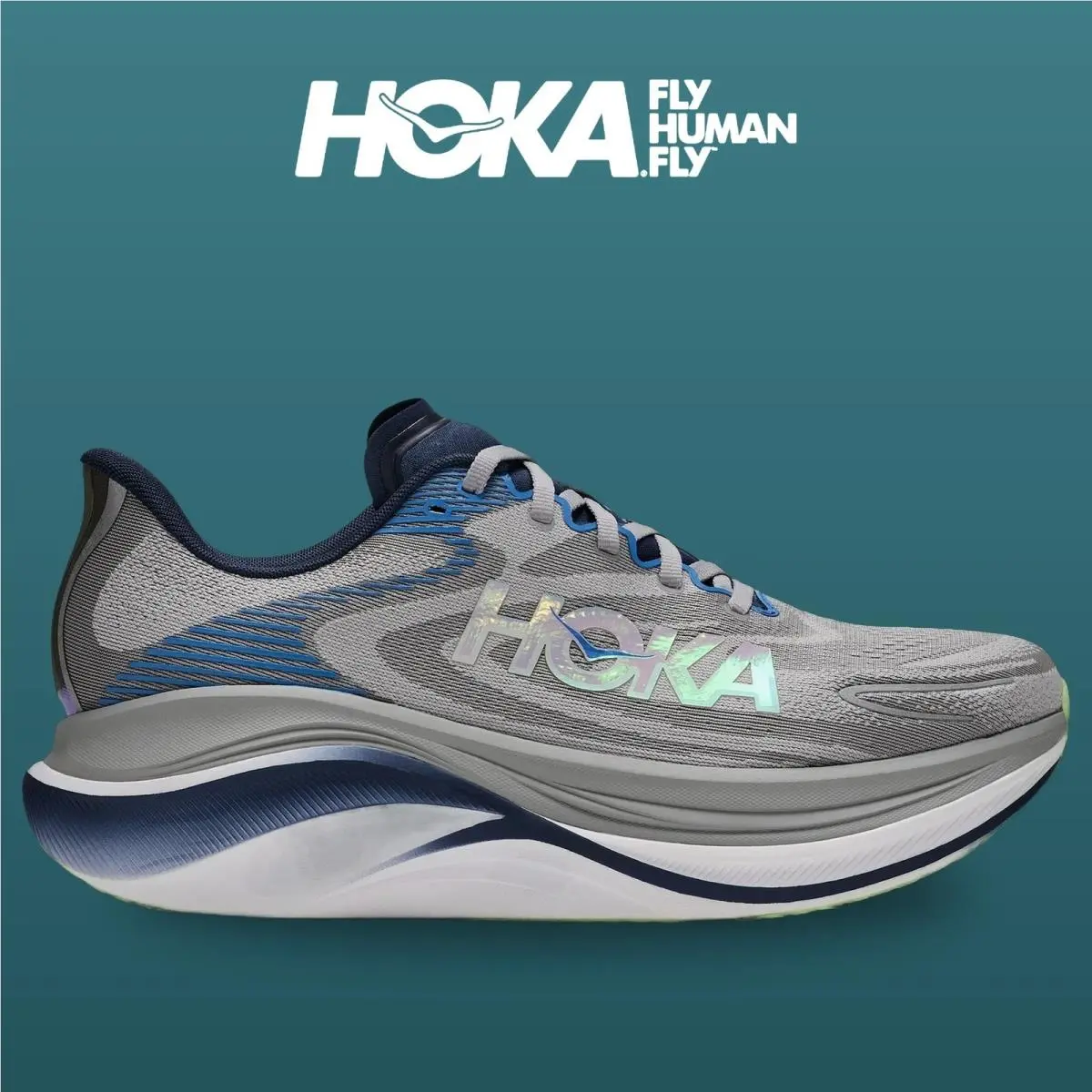 Hoka shoes - Skyward X 2 - Skyward - 1171925-SYVR - Stellar Grey/Varsity Navy 8