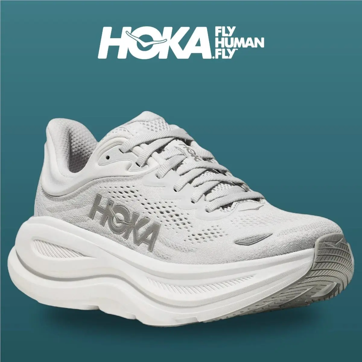 Hoka shoes - Bondi 9 - Bondi - 1162012-SDSTS - Stardust/Silver 13