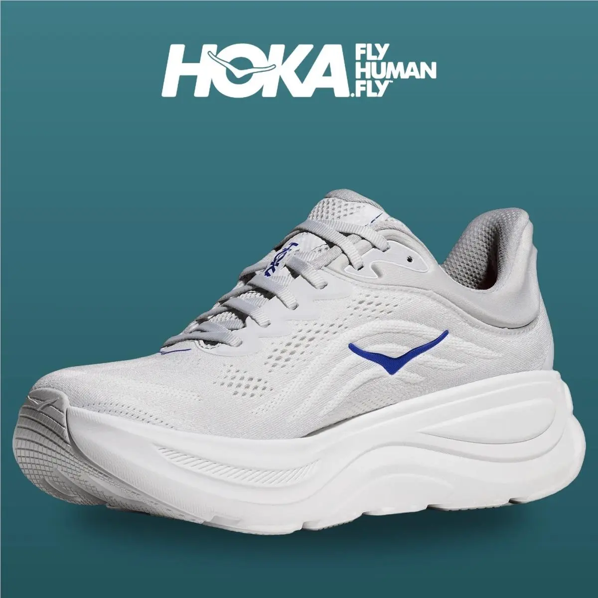 Hoka shoes - Bondi 9 - Bondi - 1162011-CYLT - Cosmic Grey/Ultramarine 6