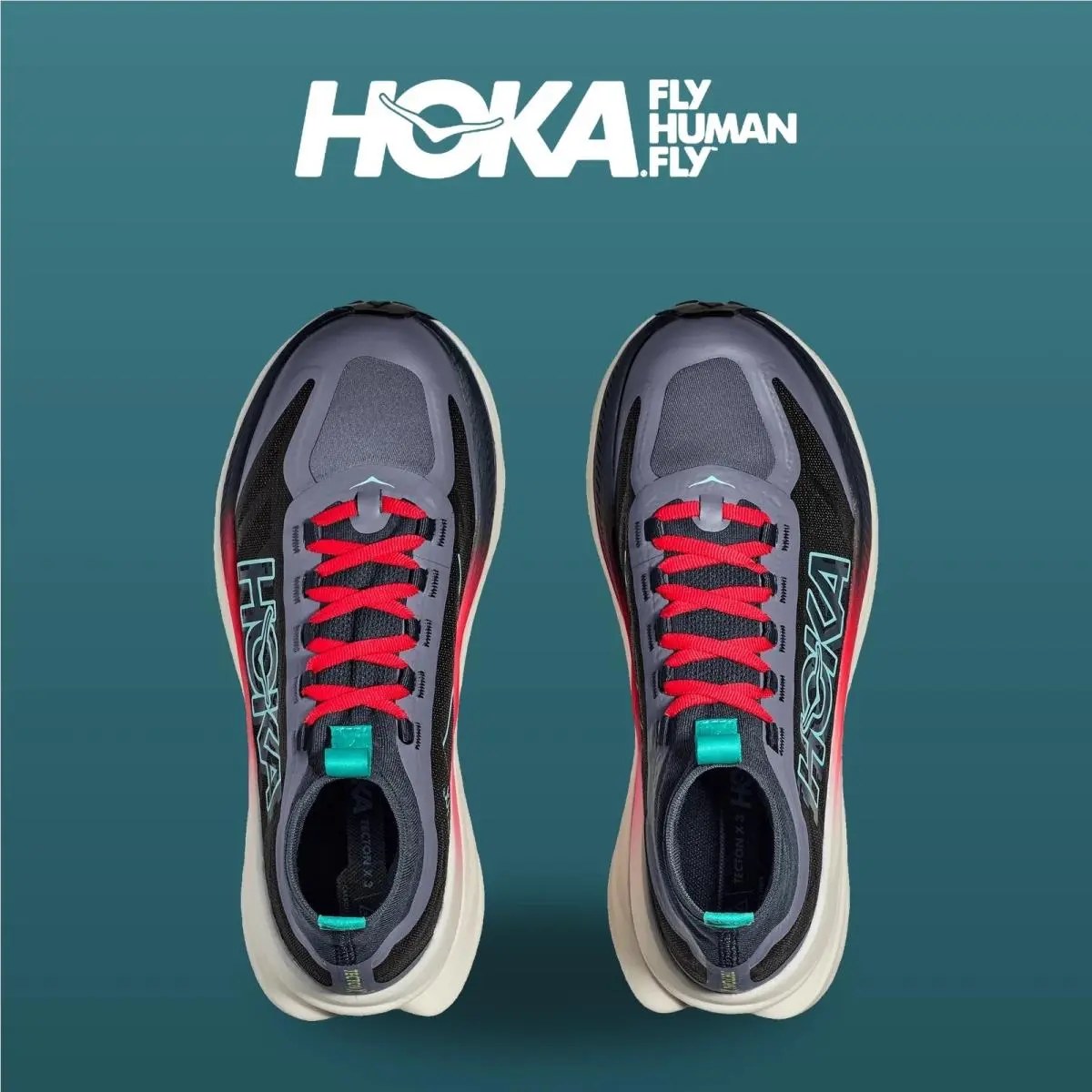 Hoka shoes - Tecton X 3 - Tecton - 1155114-SSC - Stormy Skies/Cerise 1