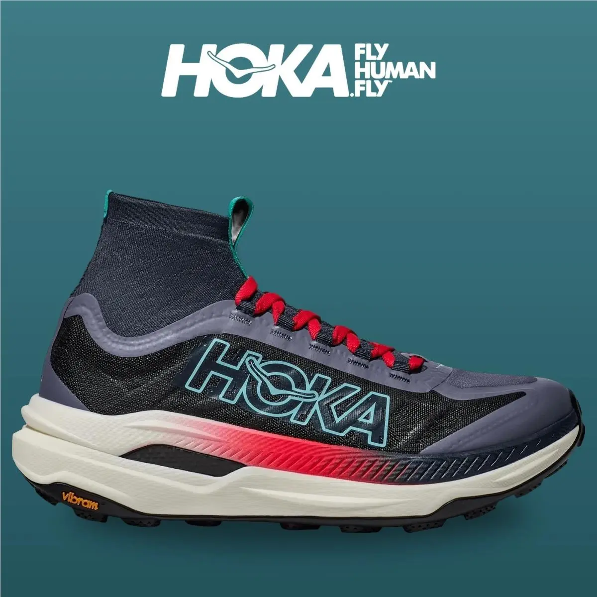 Hoka shoes - Tecton X 3 - Tecton - 1155114-SSC - Stormy Skies/Cerise 6