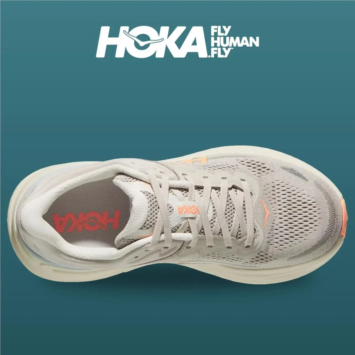 Hoka shoes - HOKA Bondi 9 Wide - Bondi Wide - 1162012-RRYM - River Rock Grey/Mineral Ore 2