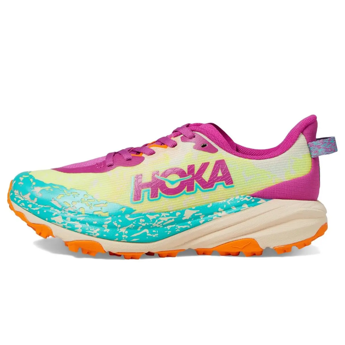 Hoka shoes - Fuchsia/Electric Aqua 8