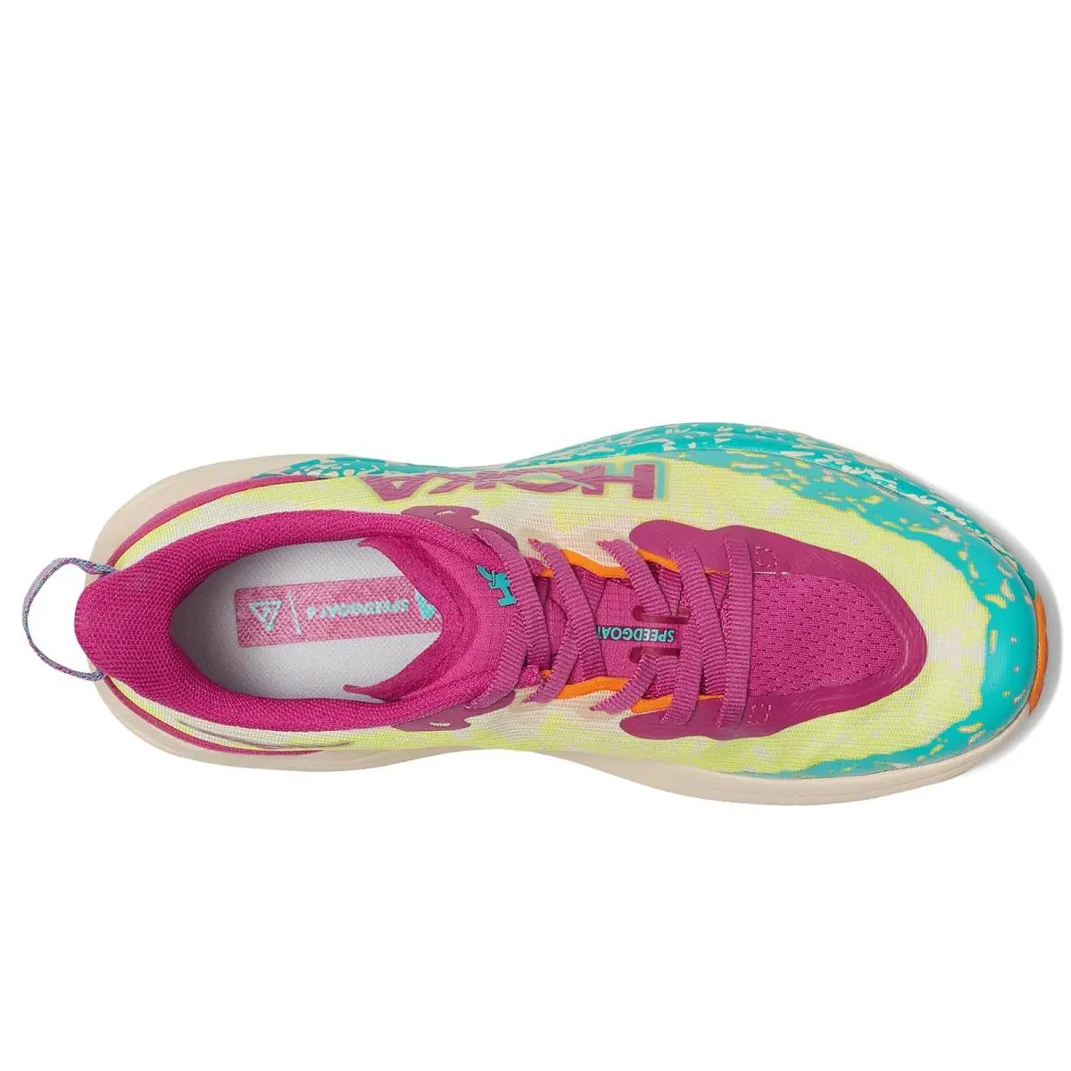 Hoka shoes - Fuchsia/Electric Aqua 6