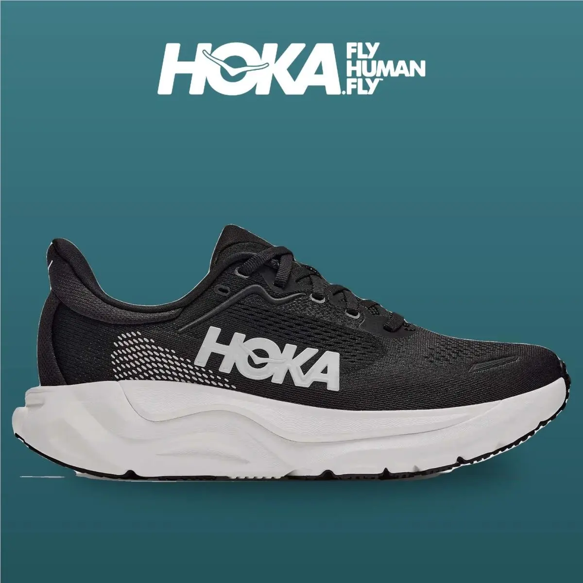 Hoka shoes - Arahi 9 - Arahi - 1176531-BWHT - Black/White 6