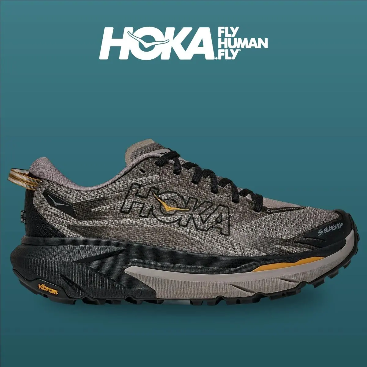 Hoka shoes - Mafate 5 - Mafate - 1168722-CMNTB - Cement/Black 8