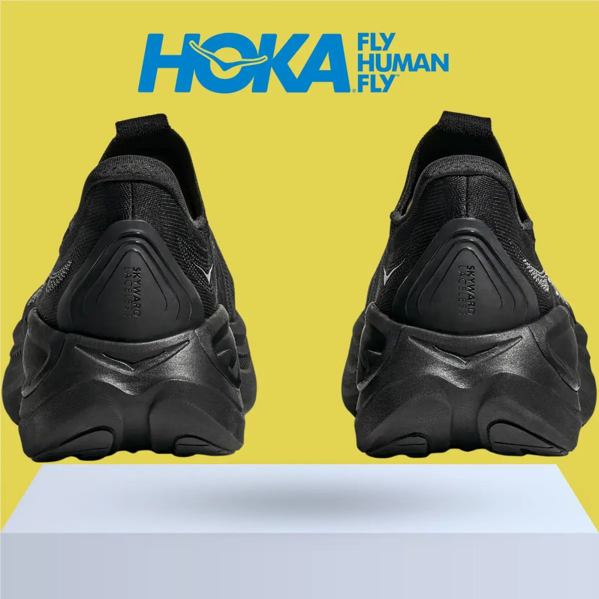 Hoka shoes - Hoka One One Skyward Laceless - Black/Black 1