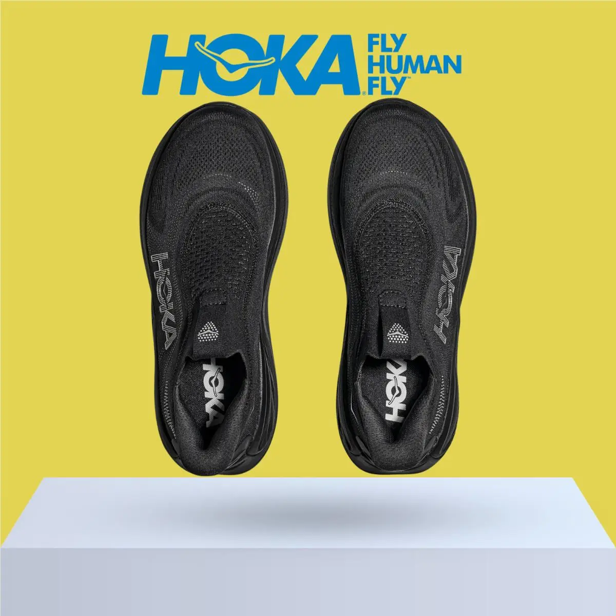 Hoka shoes - Hoka One One Skyward Laceless - Black/Black 2