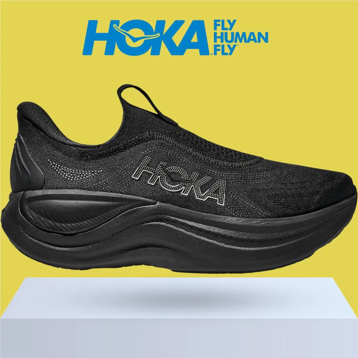 Hoka shoes - Hoka One One Skyward Laceless - Black/Black 4