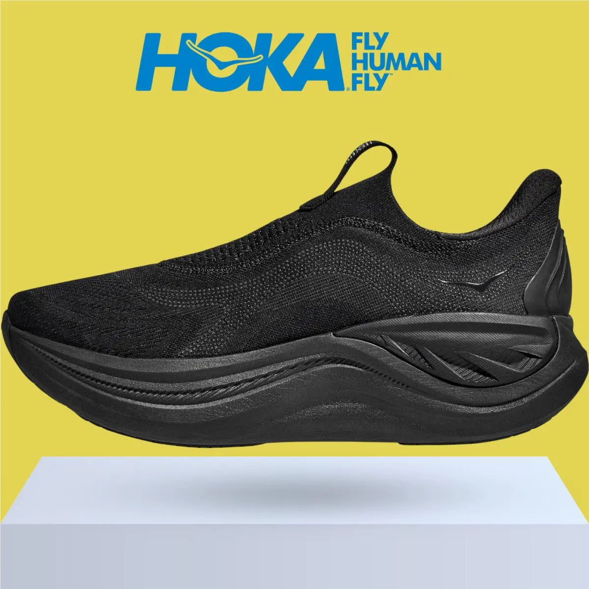 Hoka shoes - Hoka One One Skyward Laceless - Black/Black 5