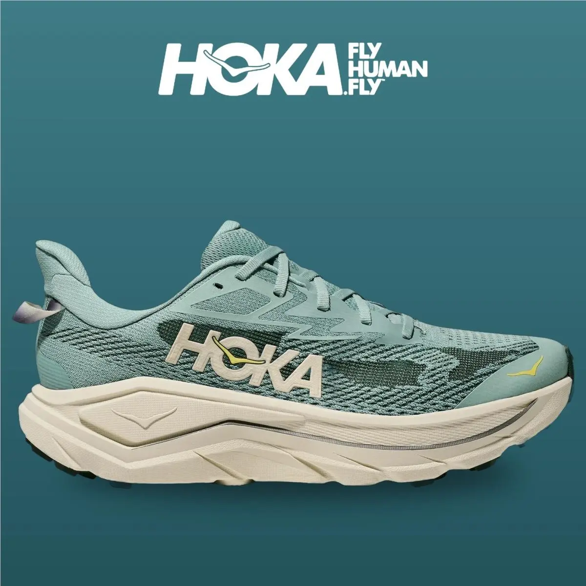 Hoka shoes - HOKA Challenger 8 Wide - Challenger Wide - 1168716-JDT - Jade/Truffle Salt 8
