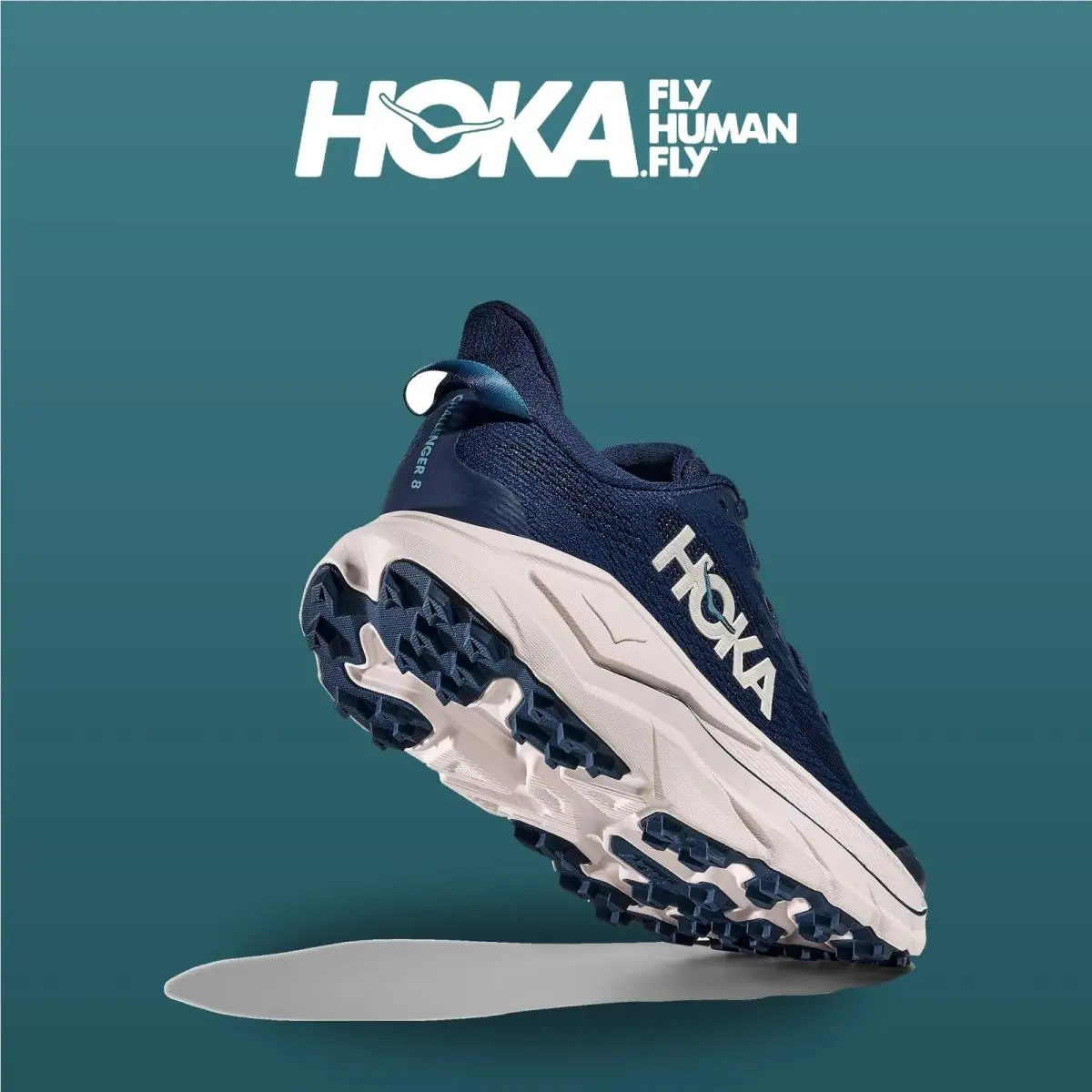 Hoka shoes - Challenger 8 - Challenger - 1168717-MGRT - Midnight Blue/Grout 3