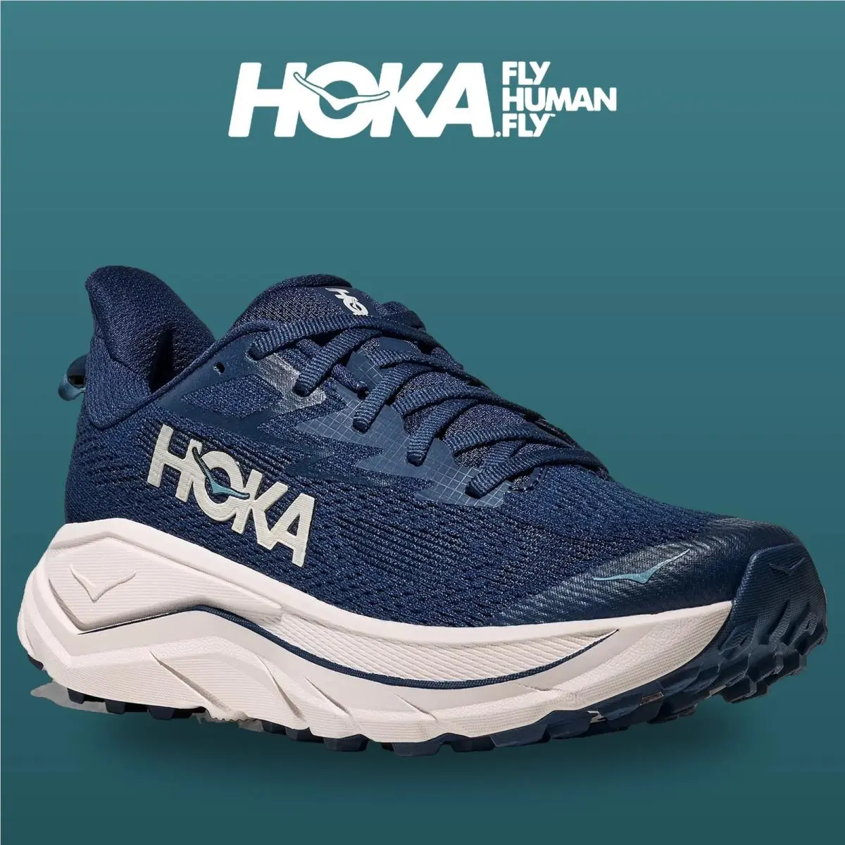 Hoka shoes - Challenger 8 - Challenger - 1168717-MGRT - Midnight Blue/Grout 10