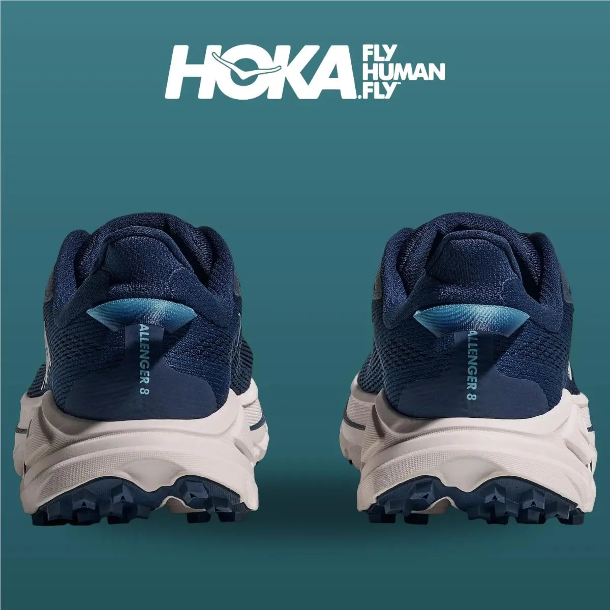 Hoka shoes - Challenger 8 - Challenger - 1168717-MGRT - Midnight Blue/Grout 15
