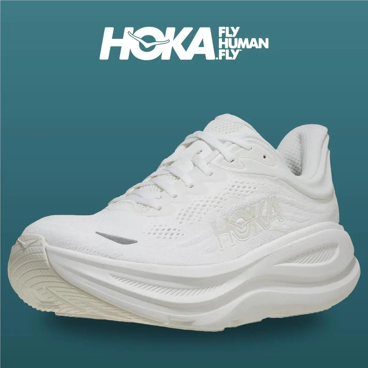 Hoka shoes - Bondi 9 - Bondi - 1162011-WWH - White 1