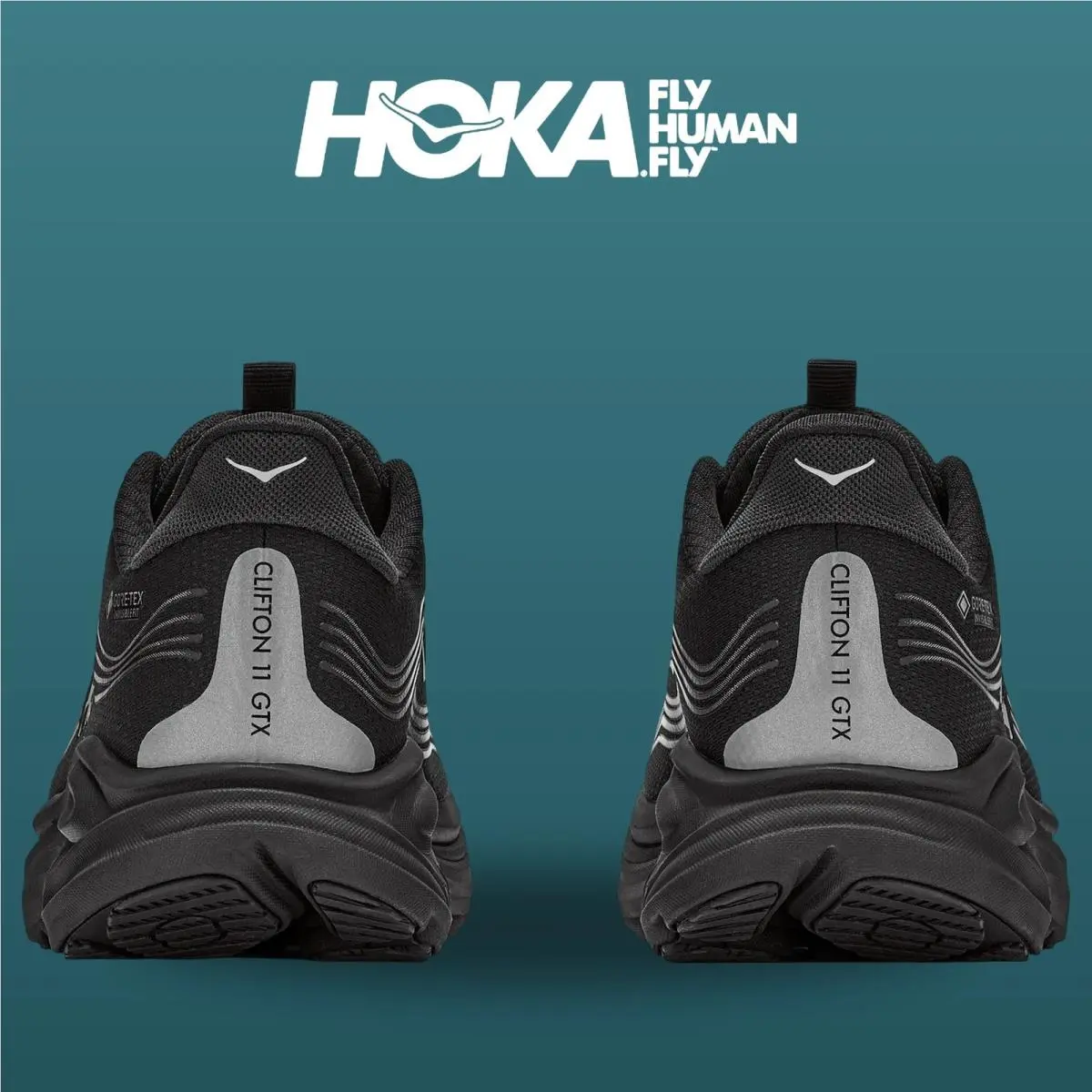 Hoka shoes - Clifton 11 Gtx - Clifton Gtx - 1176574-BBLC - Black 2