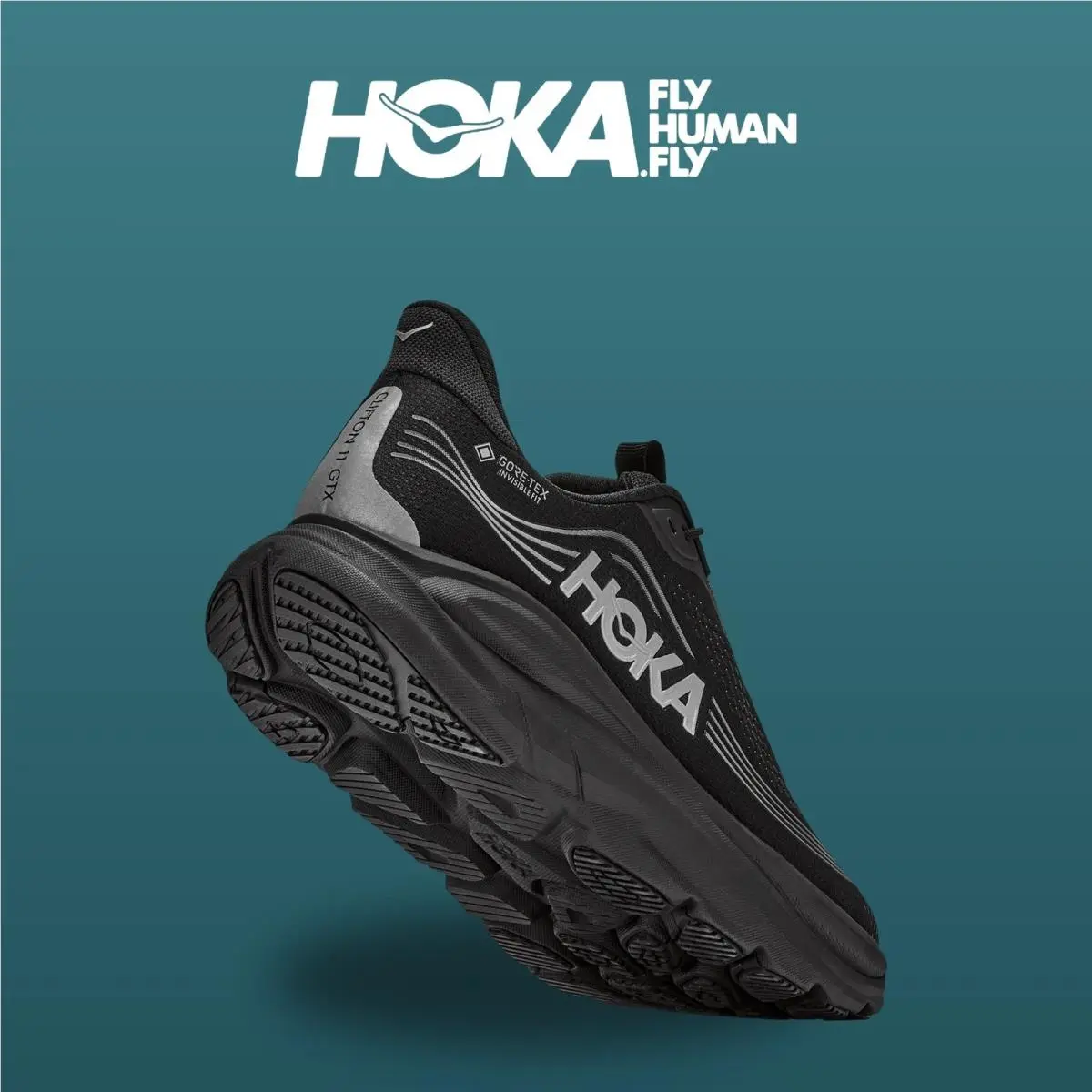 Hoka shoes - Clifton 11 Gtx - Clifton Gtx - 1176574-BBLC - Black 14