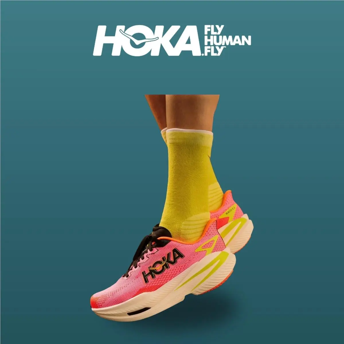 Hoka shoes - Mach X 3 - Mach - 1168721-NNRS - NeonRose/NeonTangerine 0