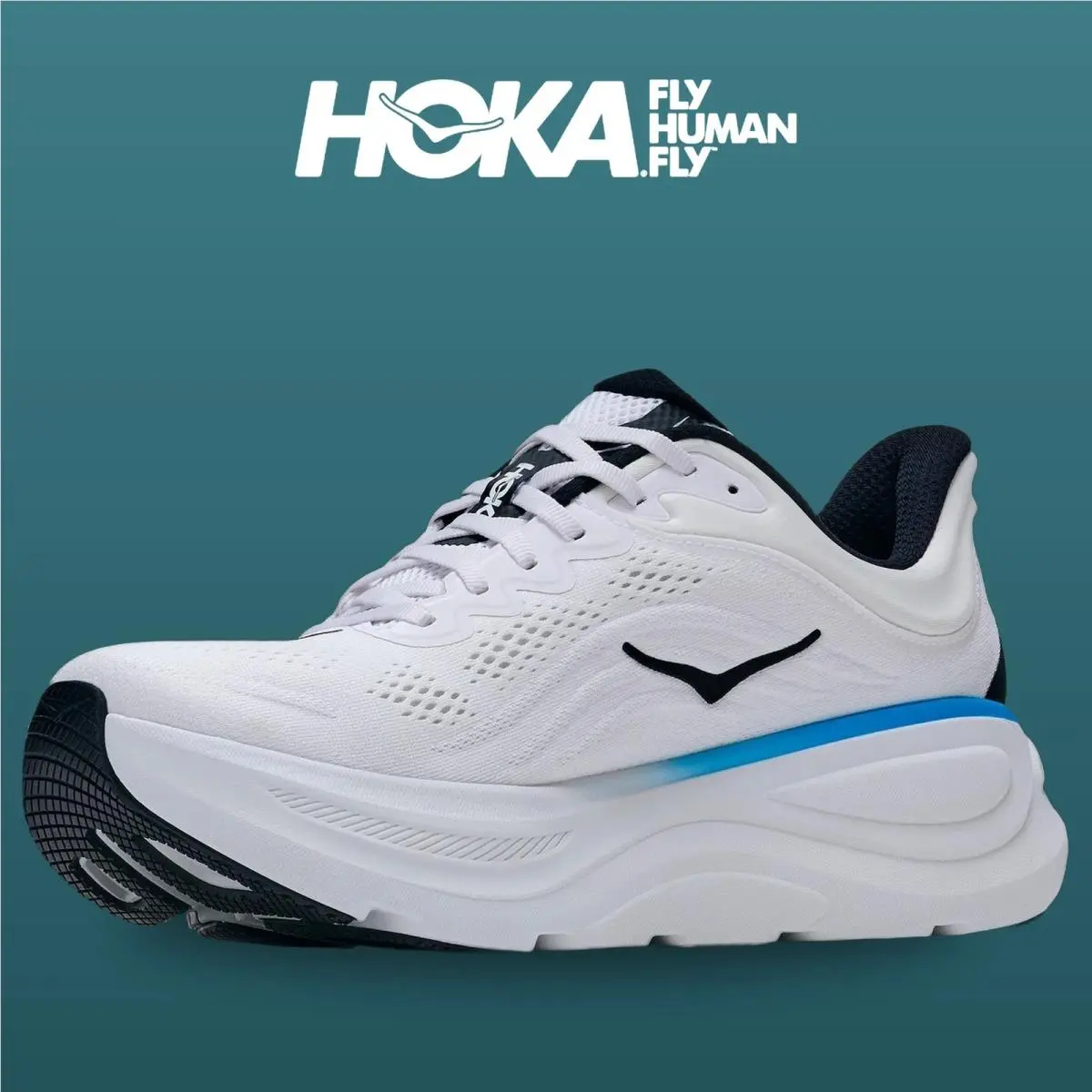 Hoka shoes - Bondi 9 - Bondi - 1162011-FLCK - Frost/Black 5