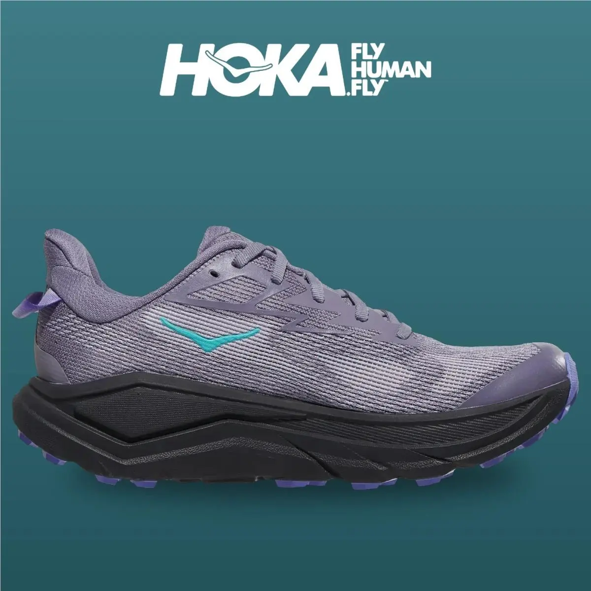 Hoka shoes - Challenger 8 - Challenger - 1168717-PGB - Purple Fog/Black 1