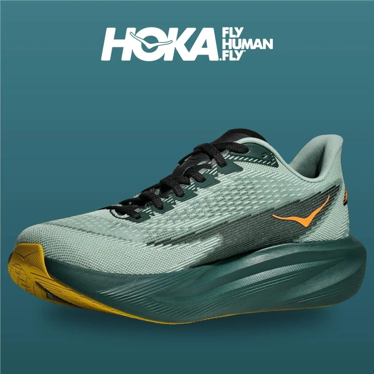 Hoka shoes - Mach 7 - Mach - 1171904-SBY - Sage/Bay Leaf 14