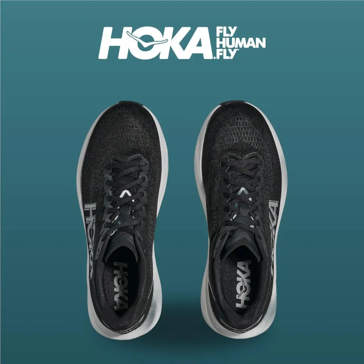 Hoka shoes - Mach 7 - Mach - 1171938-BWHT - Black/White 0