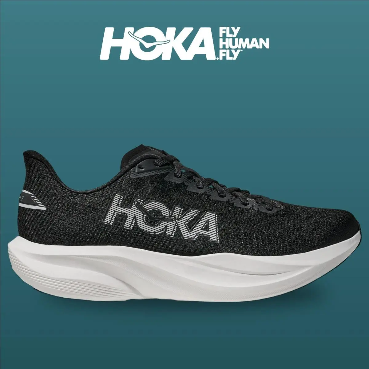 Hoka shoes - HOKA Mach 7 Wide - Mach Wide - 1171938-BWHT - Black/White 8