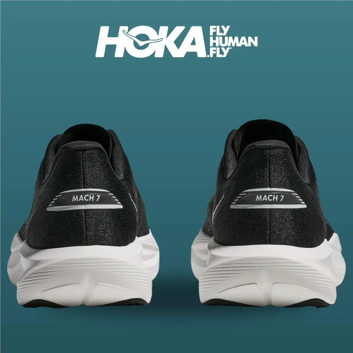Hoka shoes - HOKA Mach 7 Wide - Mach Wide - 1171938-BWHT - Black/White 12