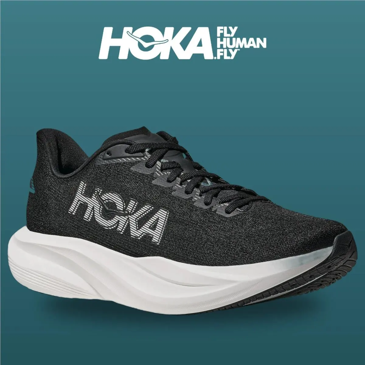 Hoka shoes - HOKA Mach 7 Wide - Mach Wide - 1171938-BWHT - Black/White 13