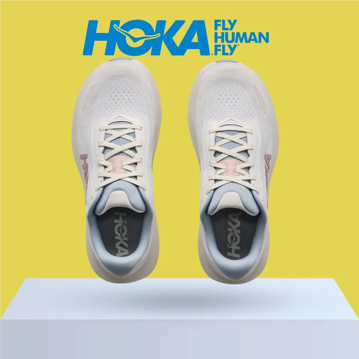 Hoka shoes - Hoka One One Rincon 5 - Alabaster/Mineral Blue 2